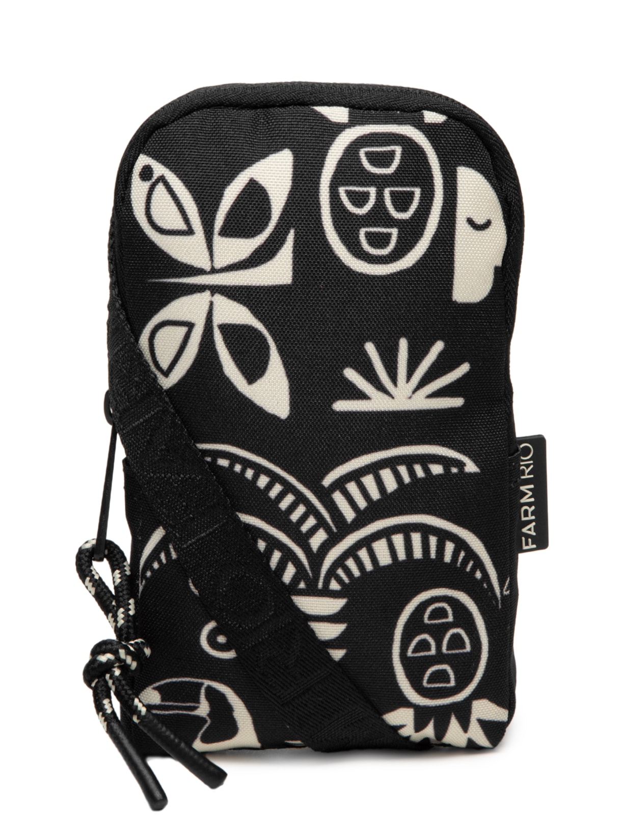 Bolsa Feminina Arpoador Lenço Tropicano - Preto