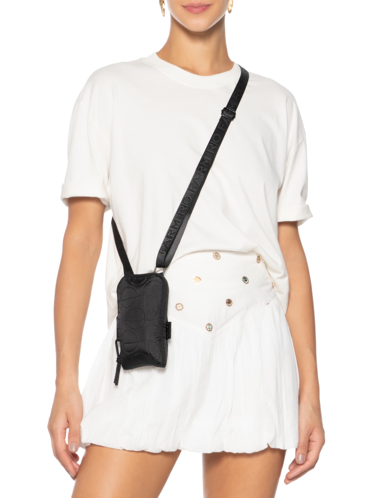 Bolsa Feminina Arpoador Puffer Preto Farm Etc