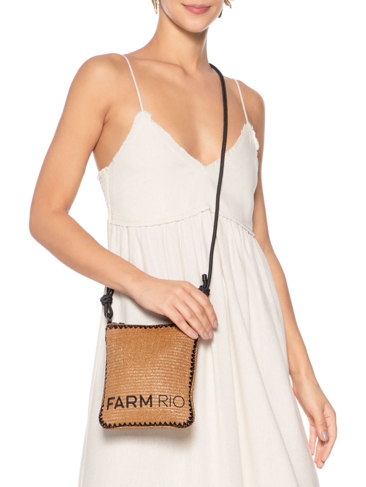 Bolsa Feminina Astral Artesanal Bege Farm Etc