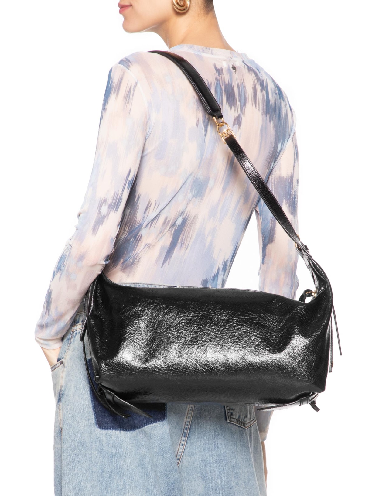 Bolsa Feminina Atlanta Grande Preto Luiza Barcelos