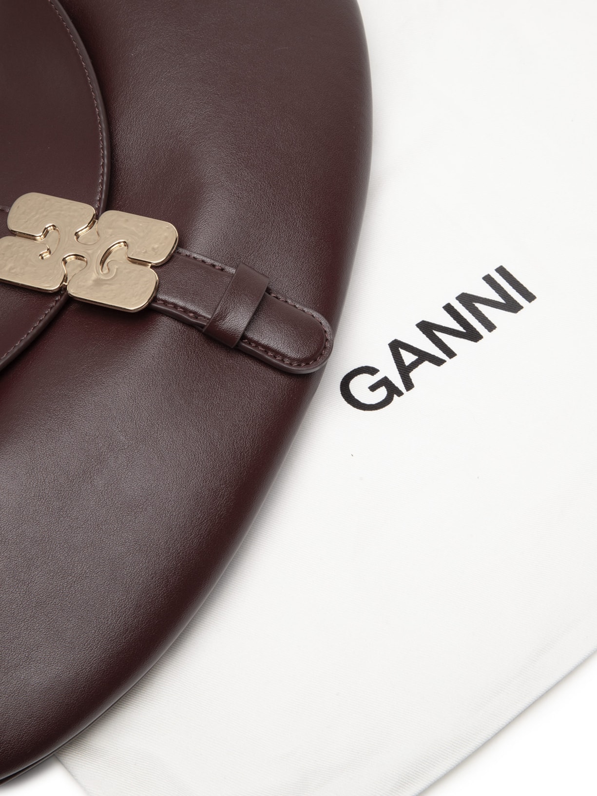 Bolsa Feminina B-Kat Butter Marrom Ganni