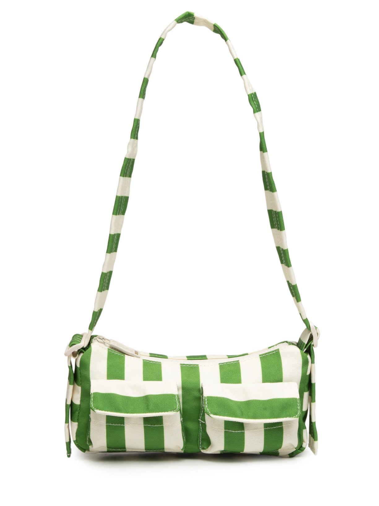 Bolsa Feminina Baguete Listrado Sonhado Verde Farm Etc