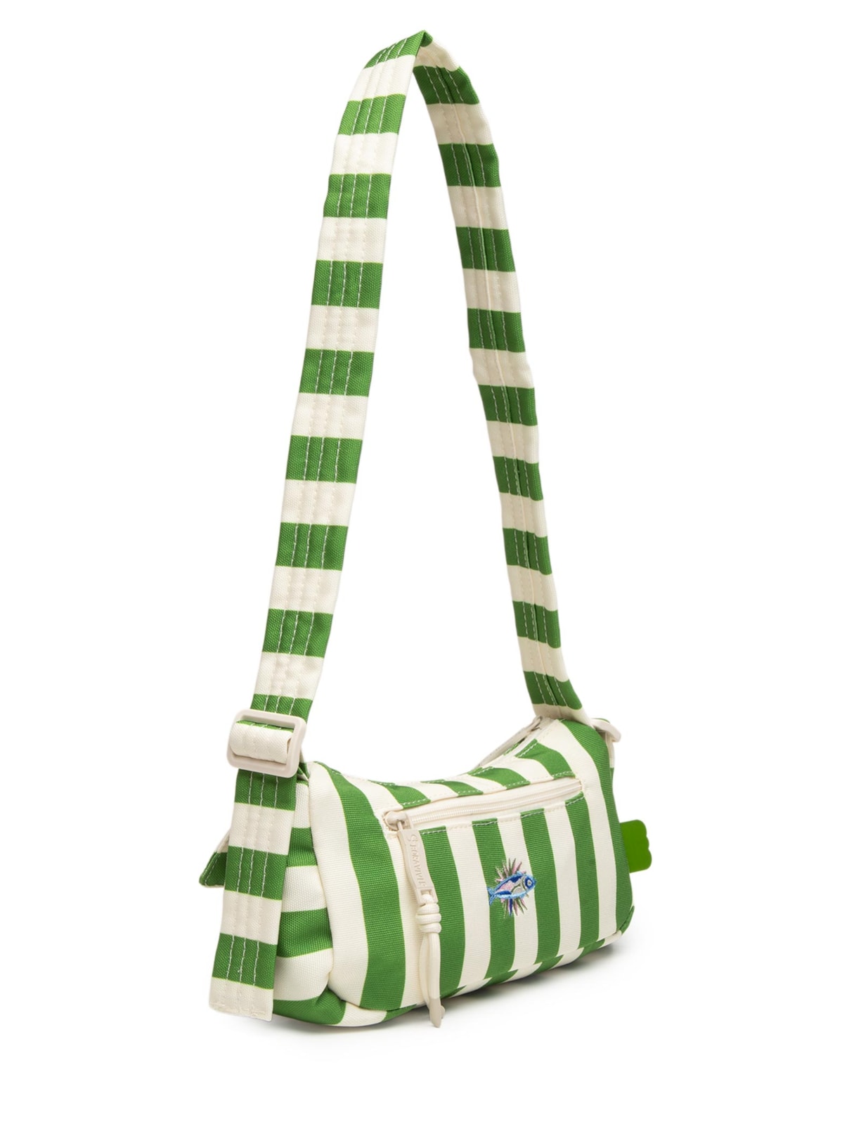 Bolsa Feminina Baguete Listrado Sonhado Verde Farm Etc