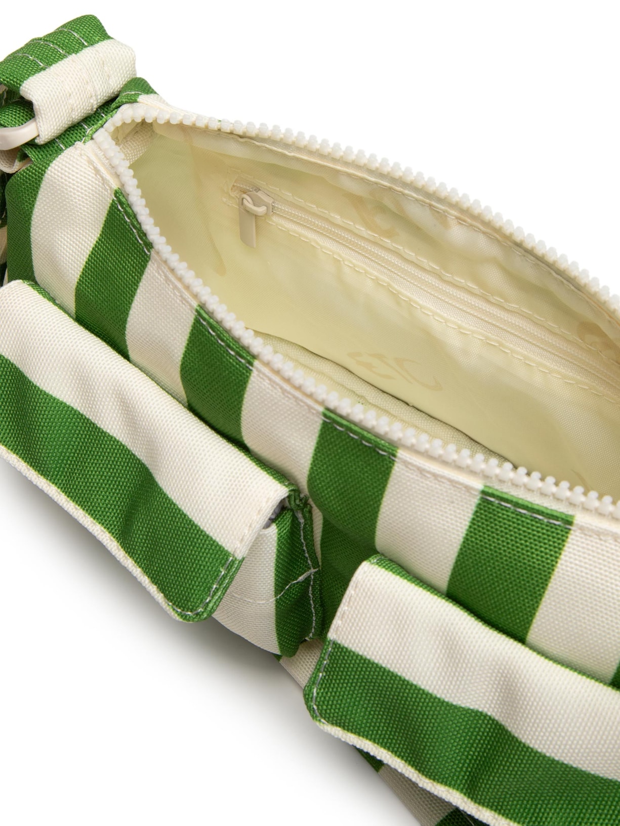 Bolsa Feminina Baguete Listrado Sonhado Verde Farm Etc