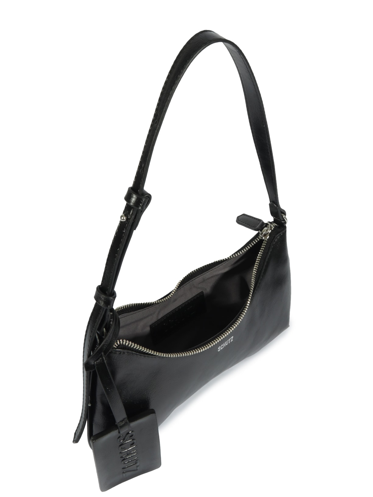 Bolsa Feminina Baguete Média Preto Schutz