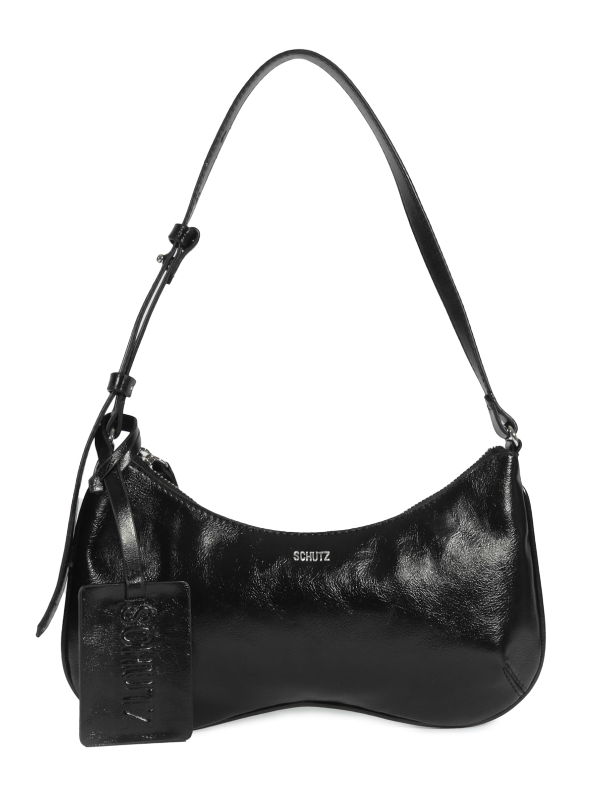 Bolsa Feminina Baguete Média Preto Schutz