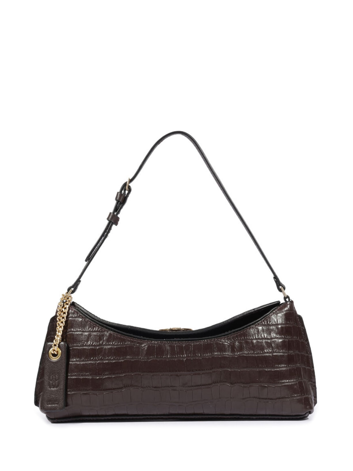 Bolsa Feminina Baguete New Croc - Marrom