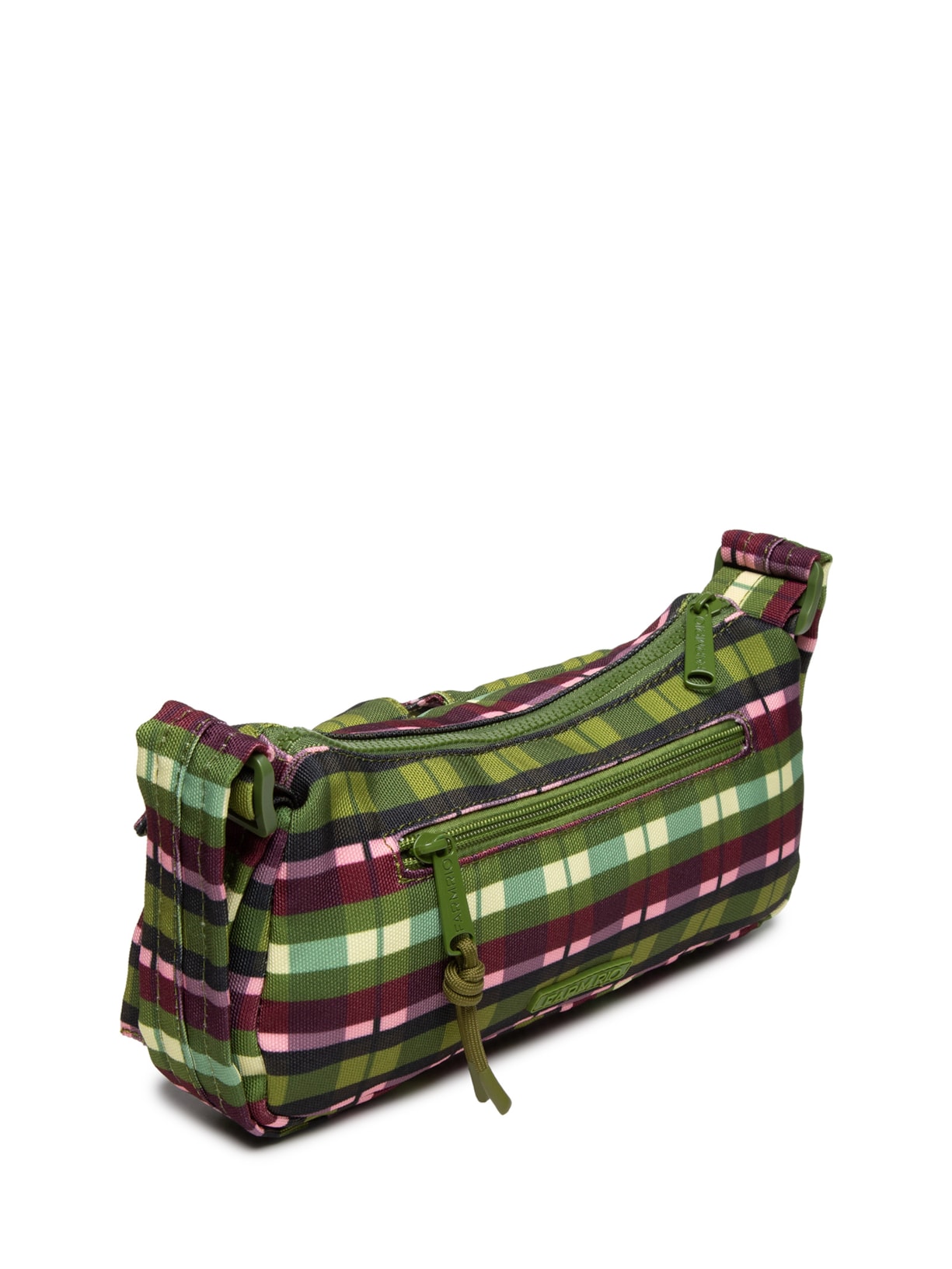 Bolsa Feminina Baguete Xadrez Verde Farm Etc