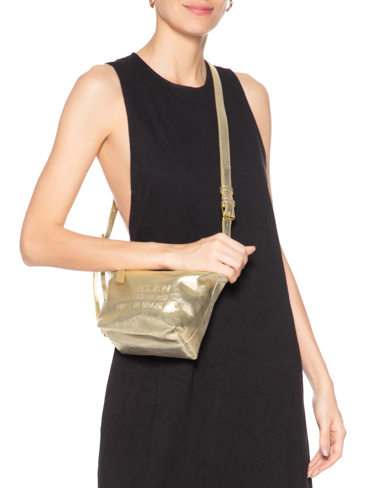 Bolsa Feminina Bakare Ouro Dourado Osklen