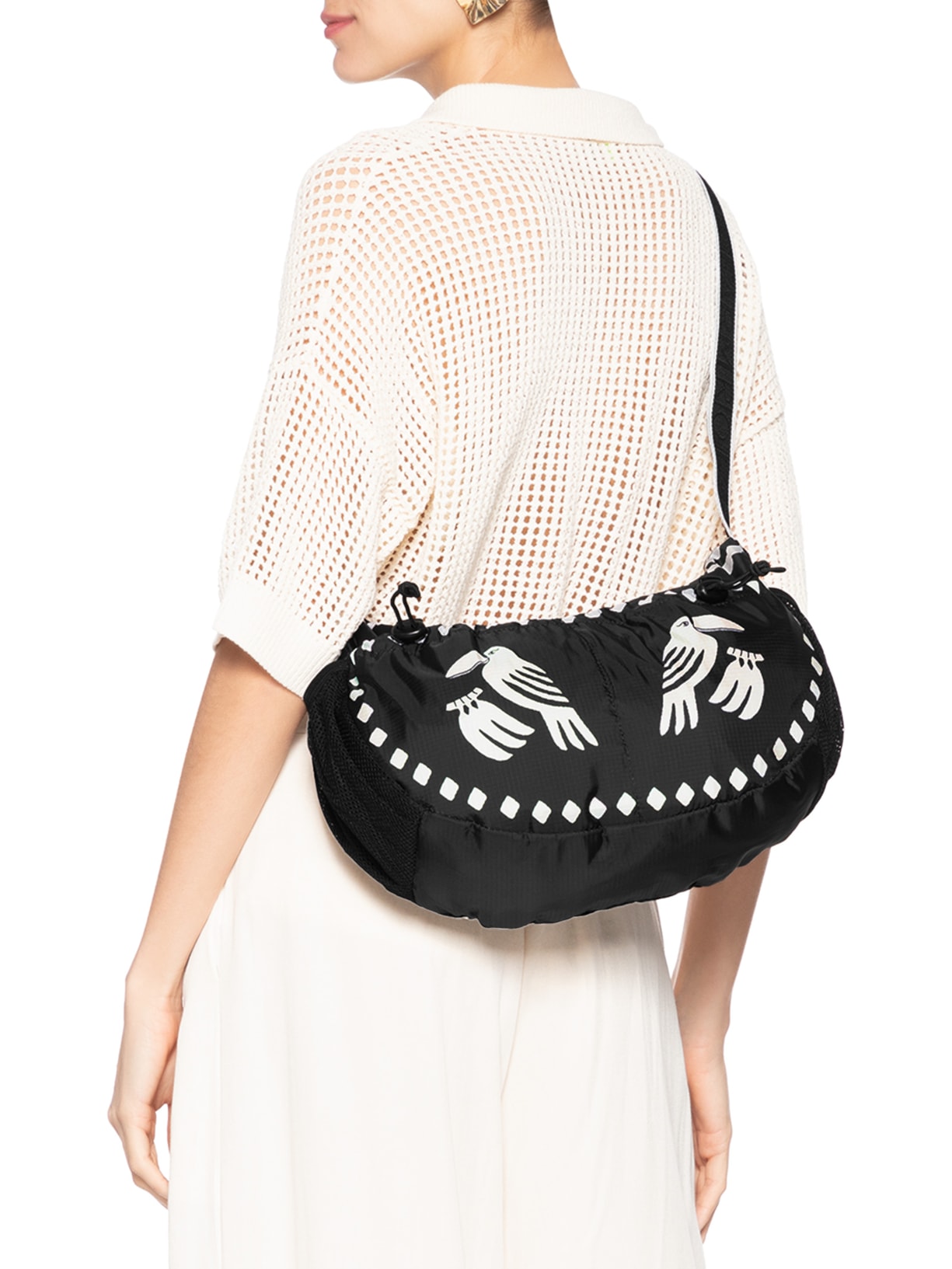 Bolsa Feminina Banana G Lenço Dia E Noite Preto Farm Etc