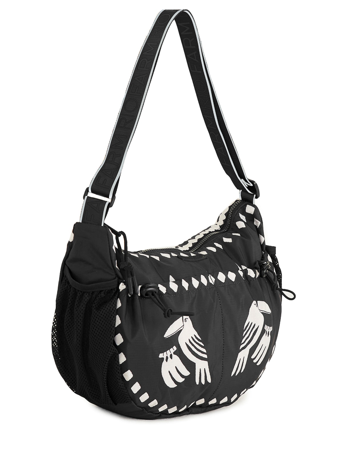 Bolsa Feminina Banana G Lenço Dia E Noite Preto Farm Etc