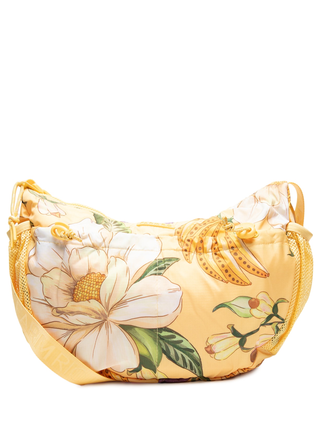 Bolsa Feminina Banana G Pássaro em Flor - Amarelo
