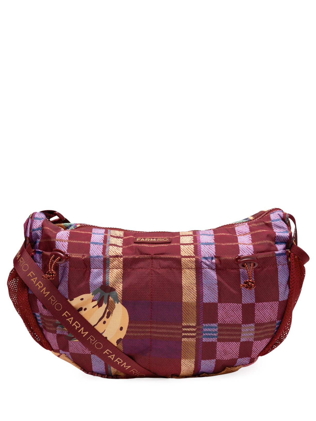 Bolsa Feminina Banana G Sofia Xadrez - Vermelho