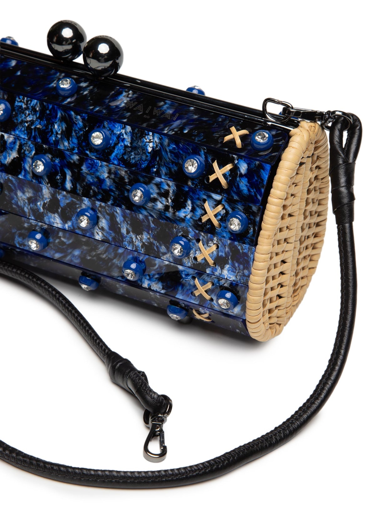 Bolsa Feminina Baoba Onix II Lorum Azul Waiwai