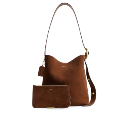 Bolsa Feminina Bleecker Bucket Média - Marrom