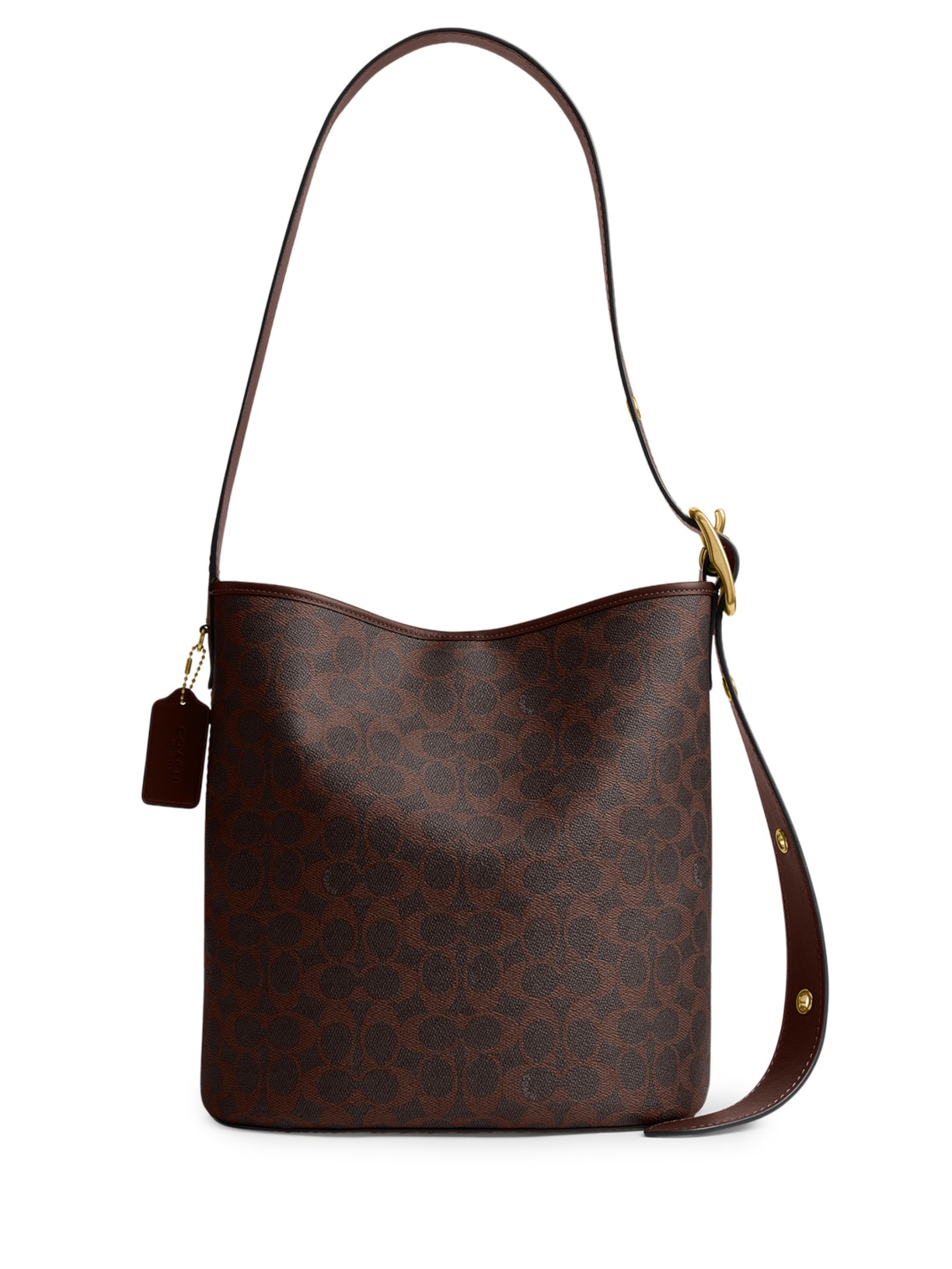 Bolsa Feminina Bleecker Bucket Signature Marrom Coach