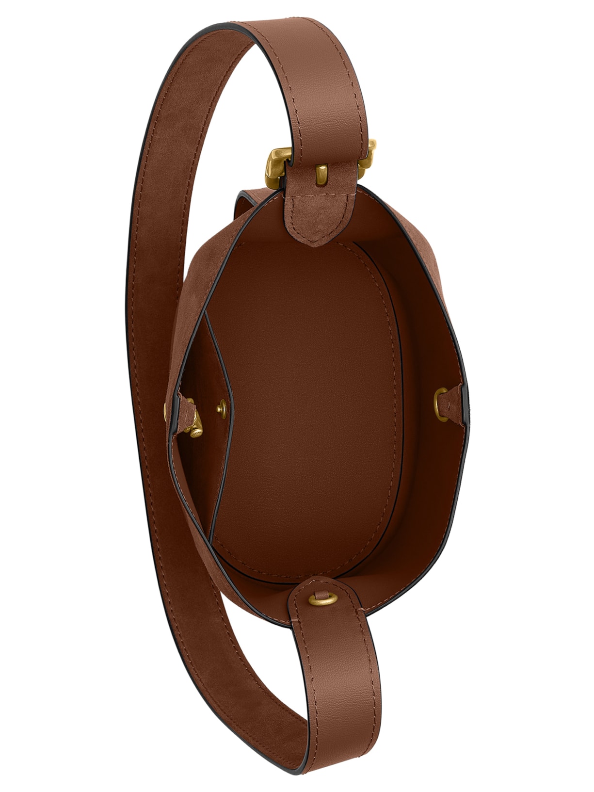 Bolsa Feminina Bleecker Bucket Suede Marrom Coach