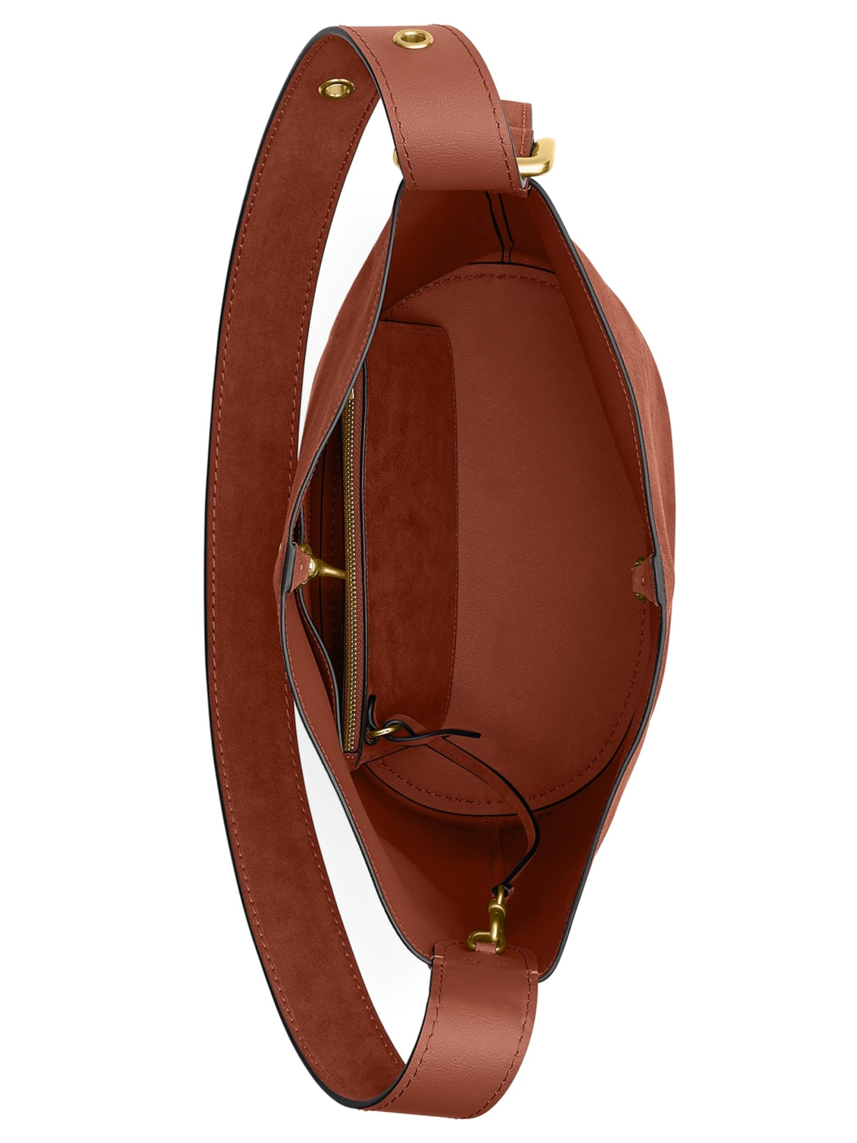 Bolsa Feminina Bleecker Bucket Suede Marrom Coach