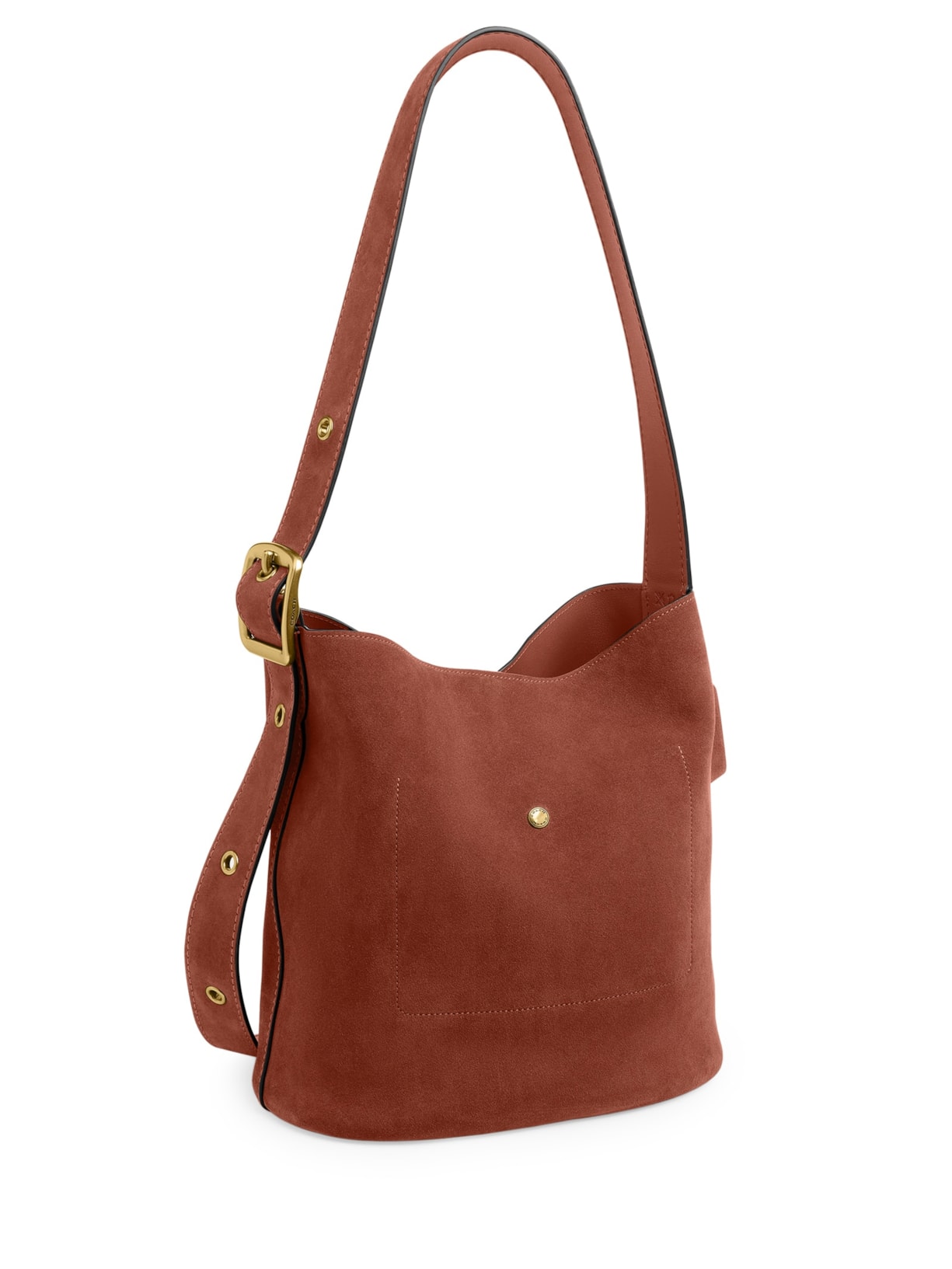 Bolsa Feminina Bleecker Bucket Suede – Marrom Coach