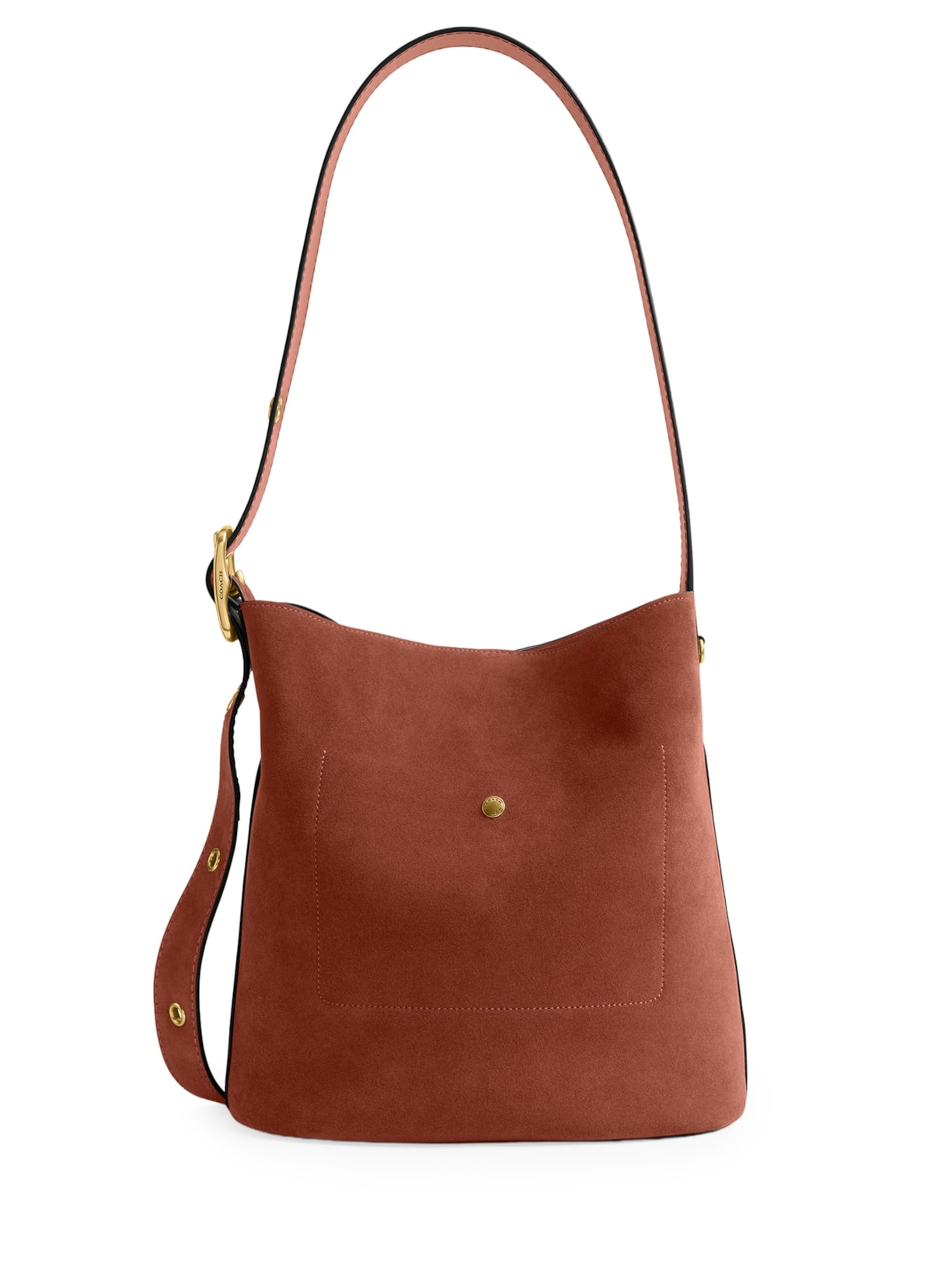 Bolsa Feminina Bleecker Bucket Suede – Marrom Coach