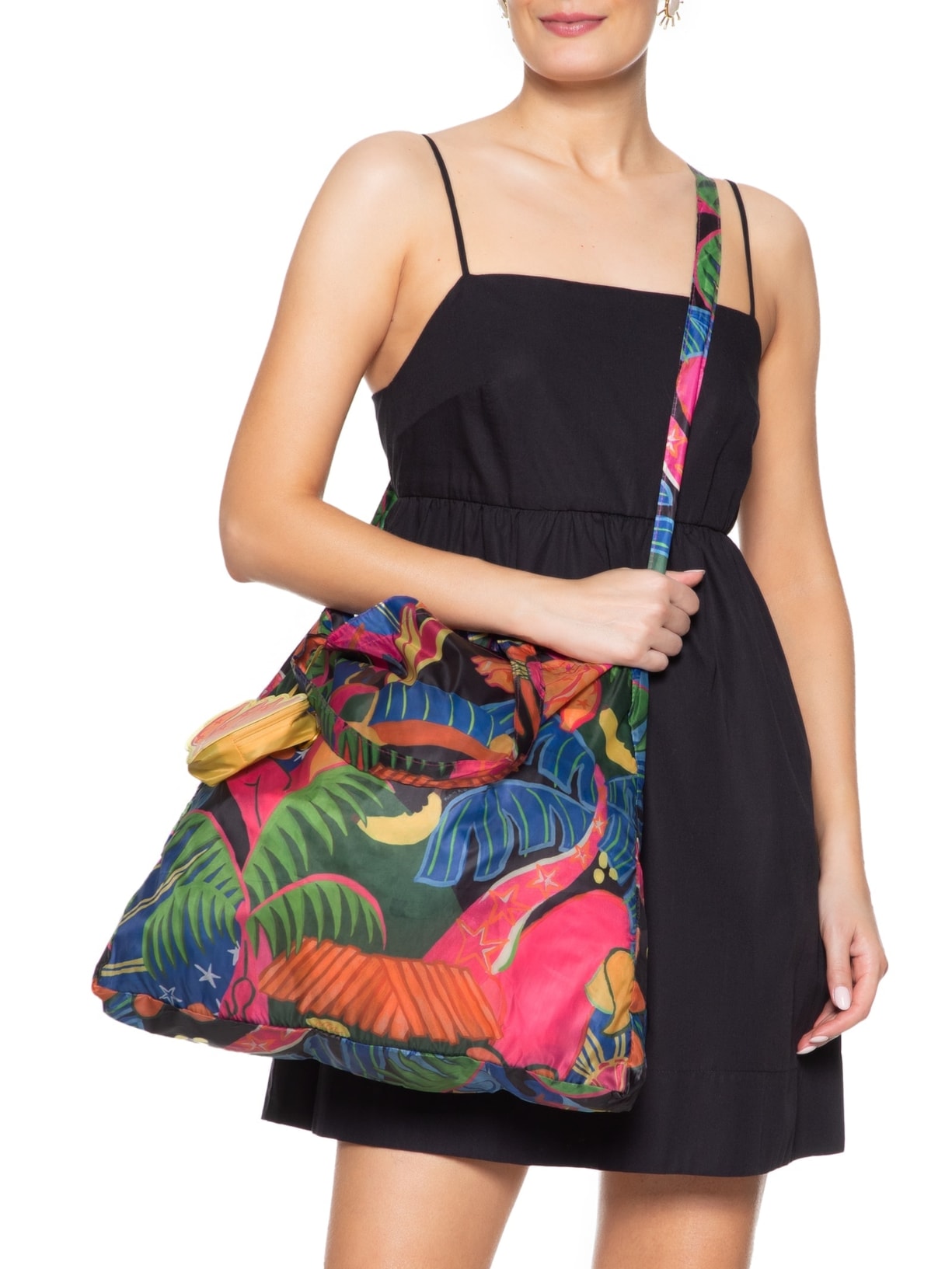 Bolsa Feminina Bolsinha Me Leva Fantasia Preto Farm Etc