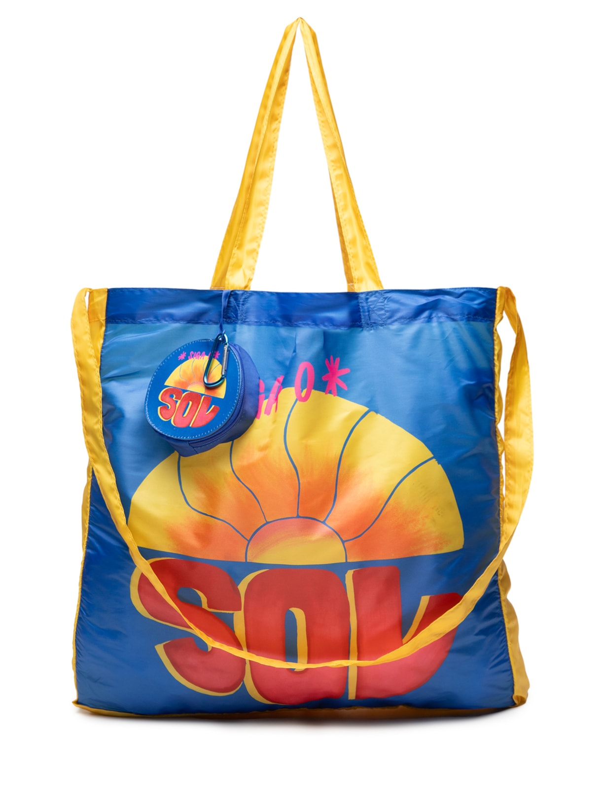 ?Bolsa Feminina Bolsinha Me Leva Siga O Sol - Azul