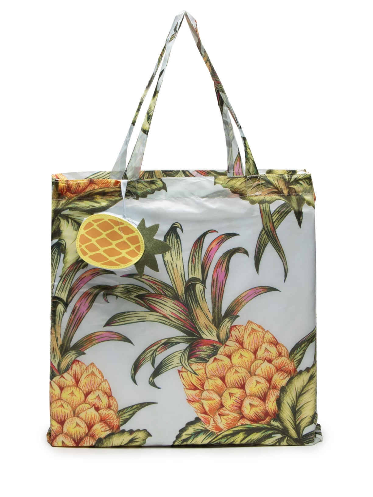 Bolsa Feminina Bolsinha Me Leva Suco de Abacaxi - Branco