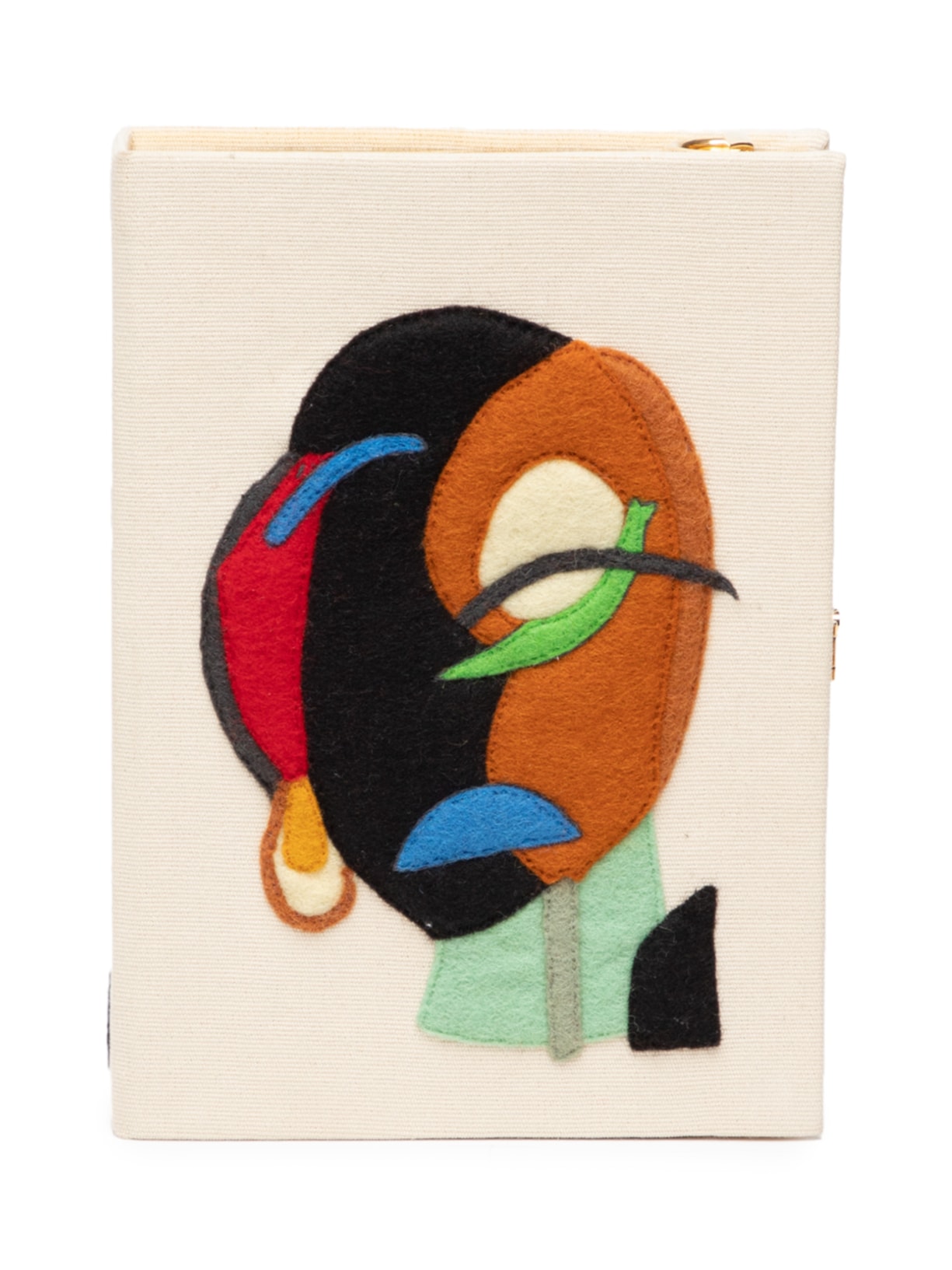 Bolsa Feminina Book Clutch Art In Not A Thing, Is A Way Strapped - Bege