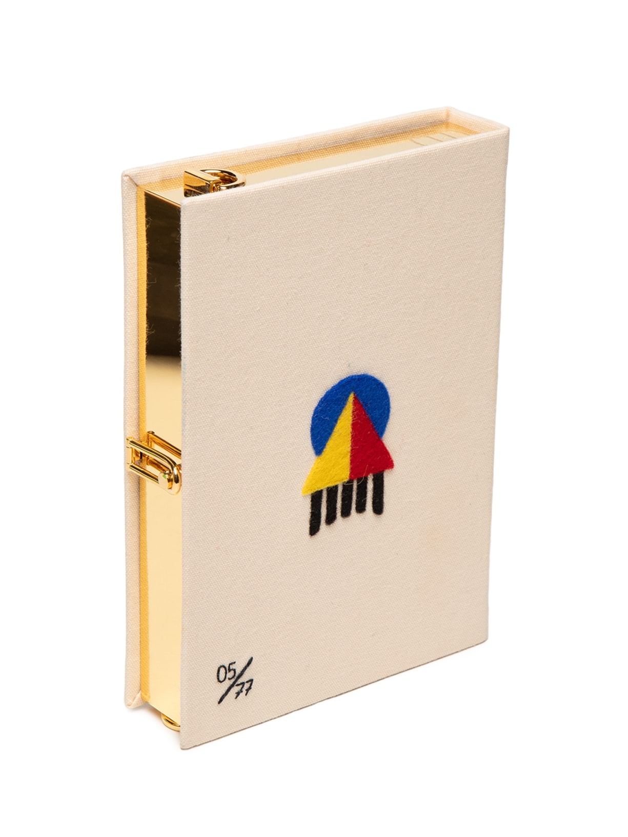 Bolsa Feminina Book Clutch Bauhaus Strapped Bege Olympia Le-tan