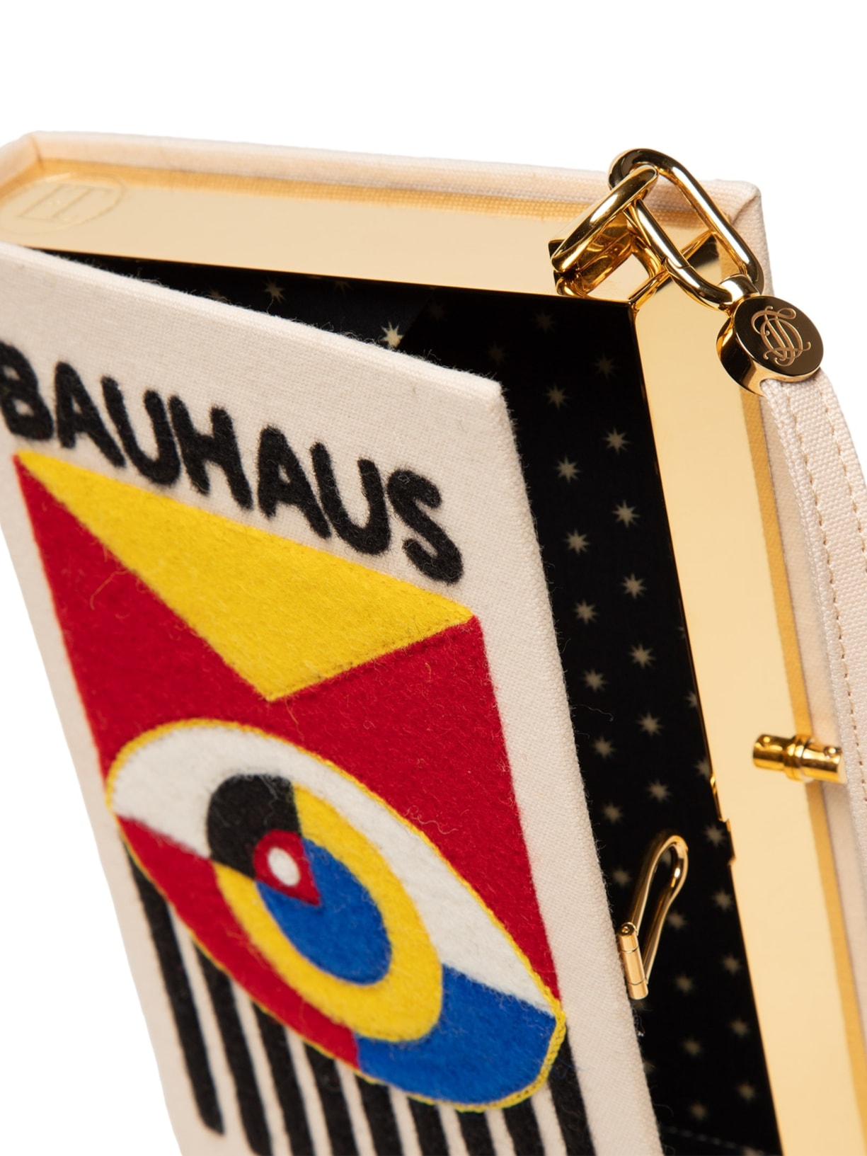 Bolsa Feminina Book Clutch Bauhaus Strapped Bege Olympia Le-tan