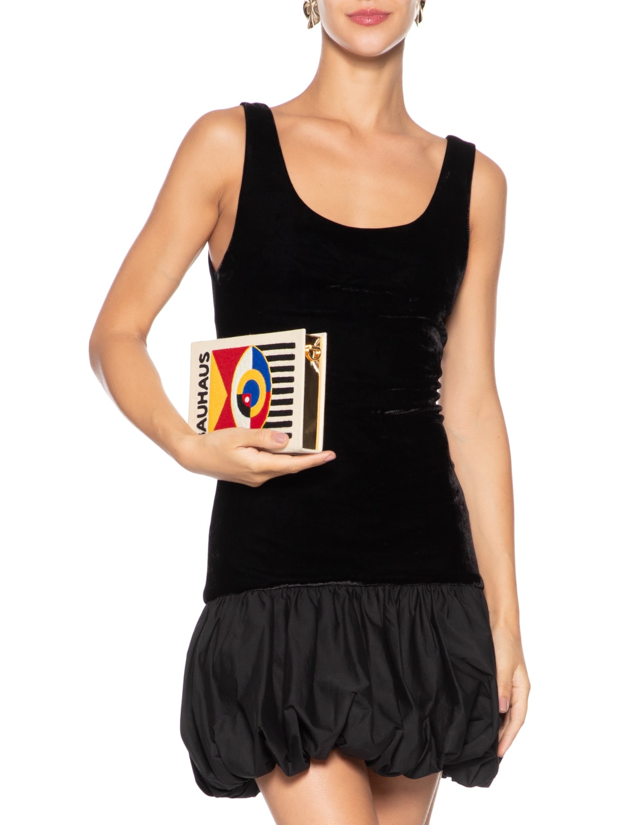 Bolsa Feminina Book Clutch Bauhaus Strapped Bege Olympia Le-tan