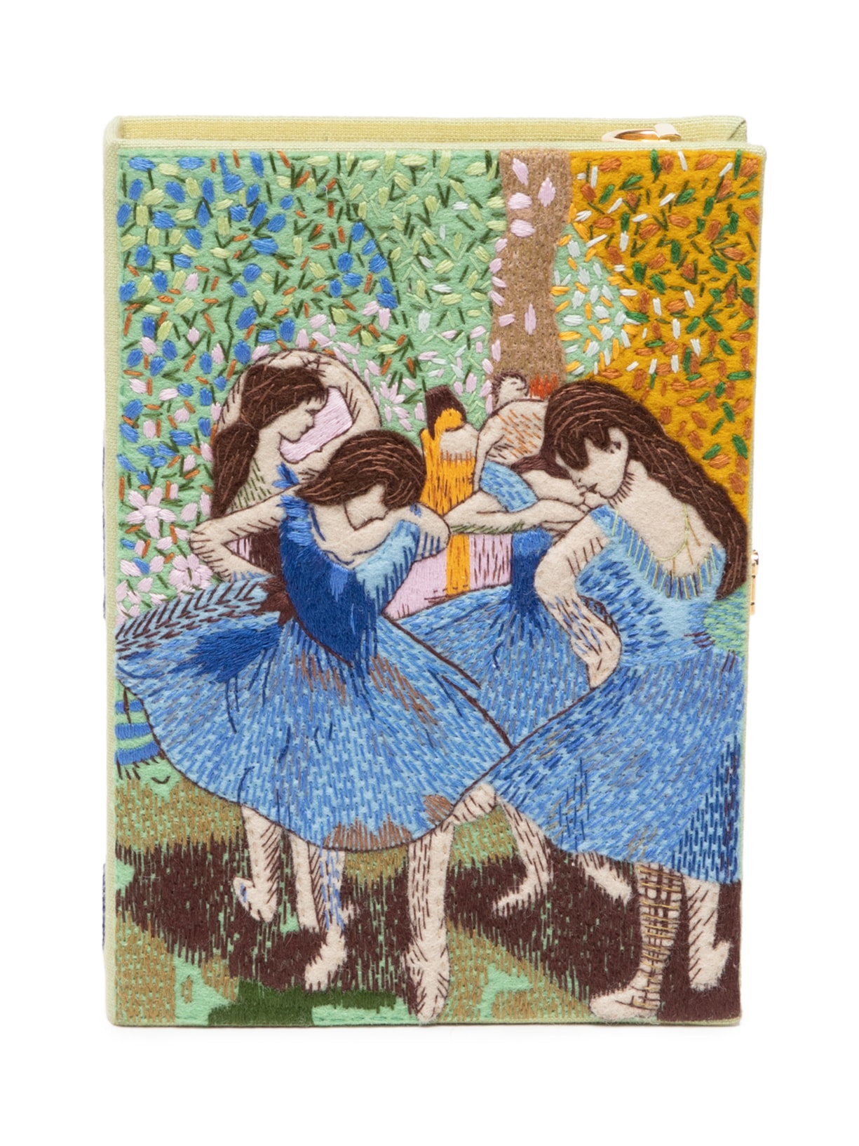 Bolsa Feminina Book Clutch Blue Ballerinas Degas Strapped - Azul