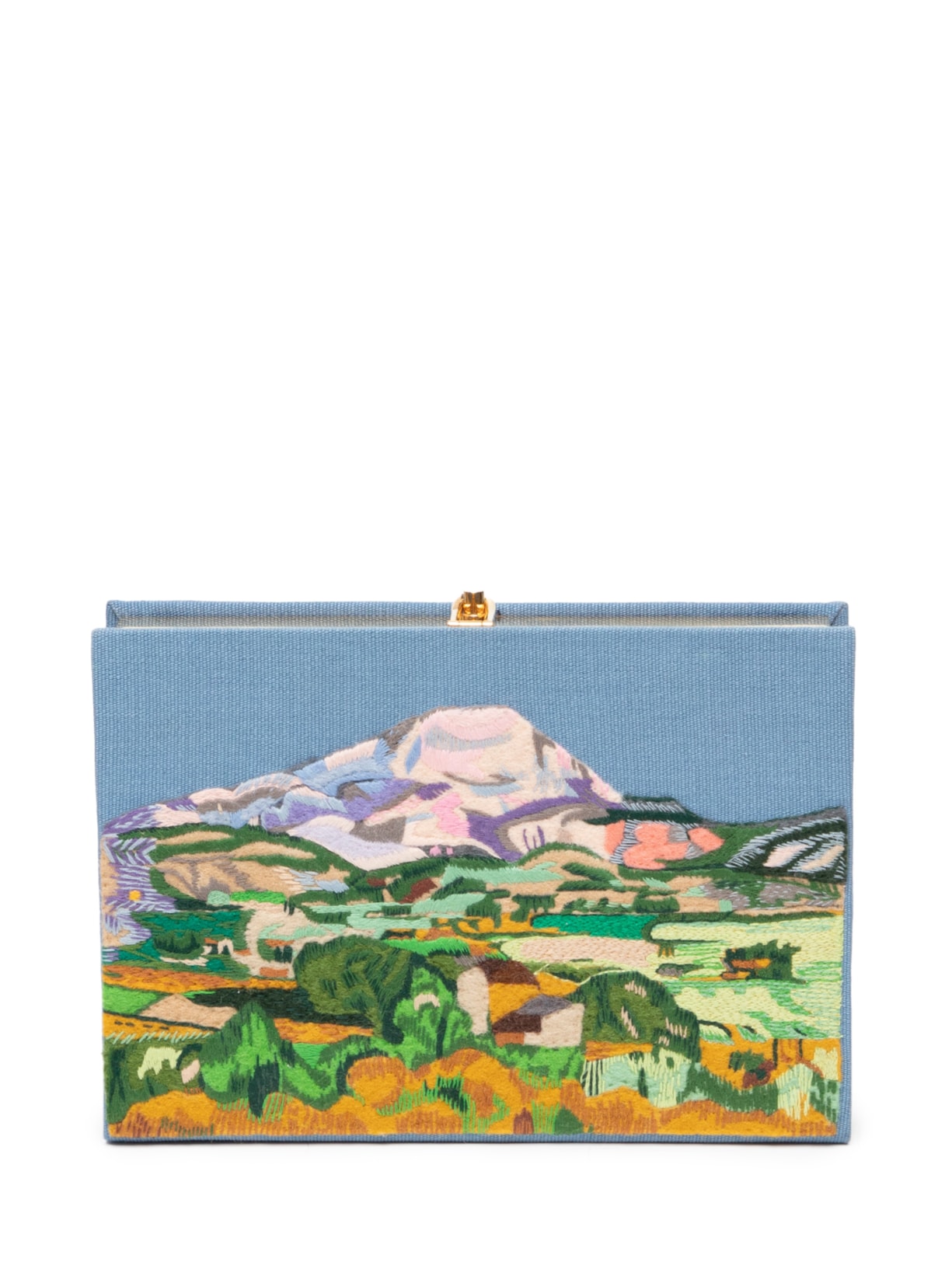 Bolsa Feminina Book Clutch Cezanne Saint-victorie Strapped - Azul