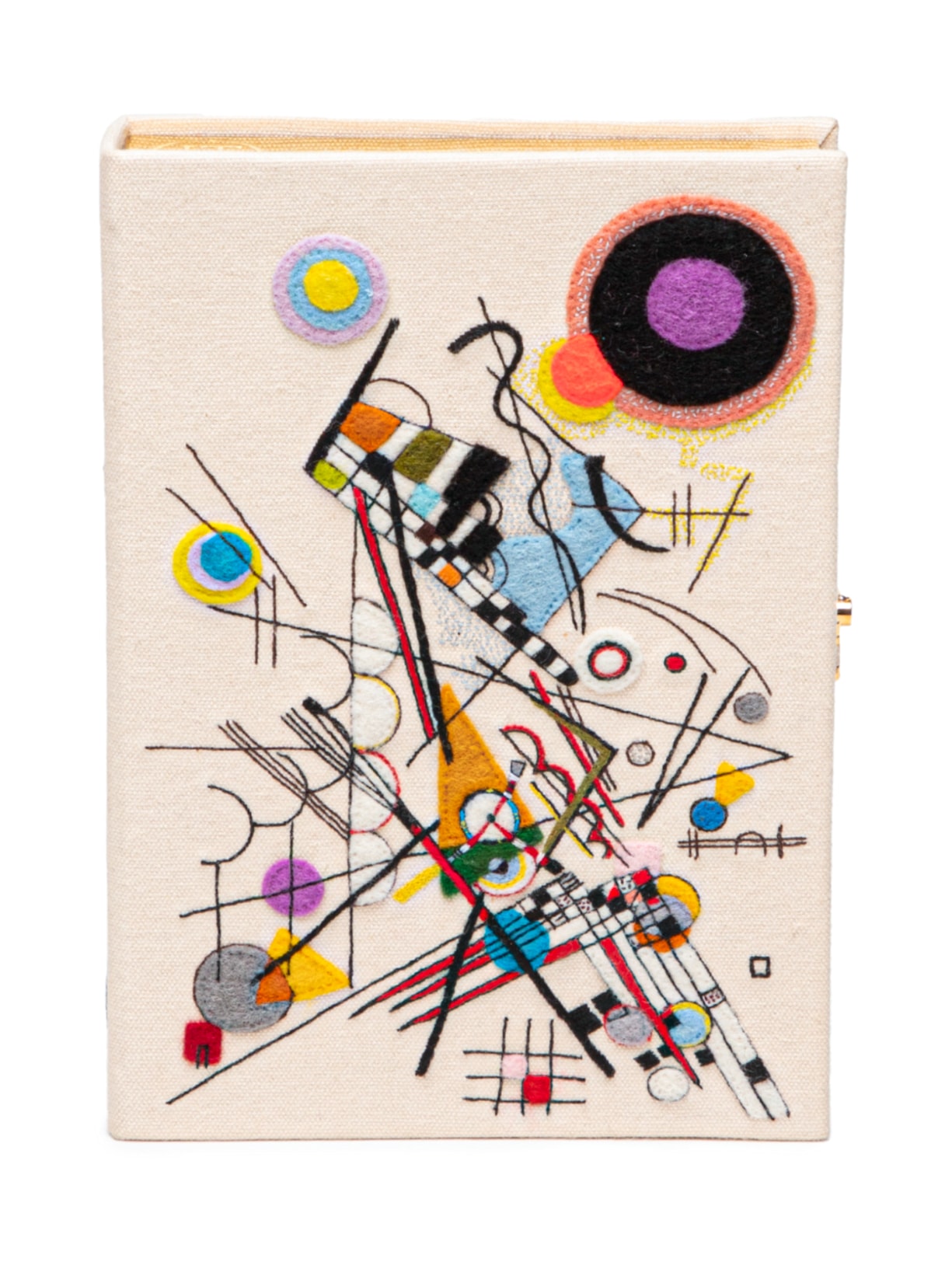 Bolsa Feminina Book Clutch Kandinsky Bege Olympia Le-tan