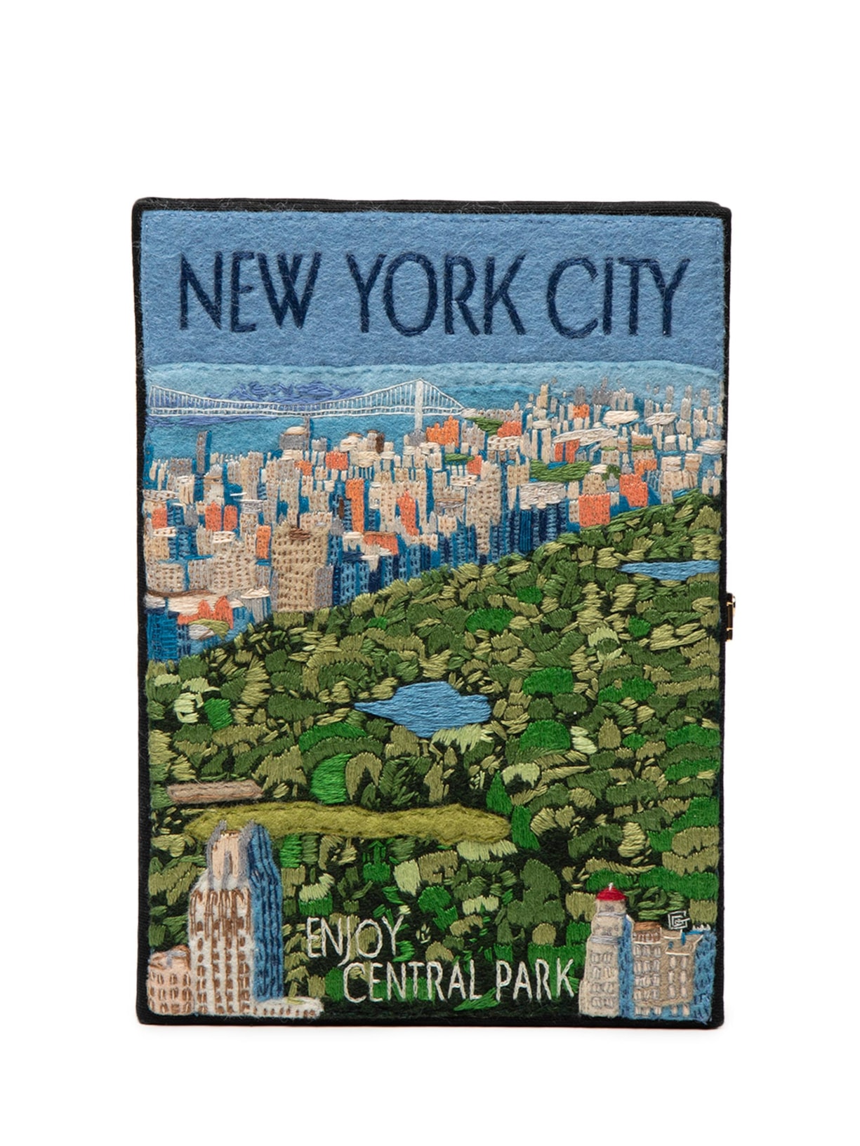 Bolsa Feminina Book Clutch New York City Black - Preto