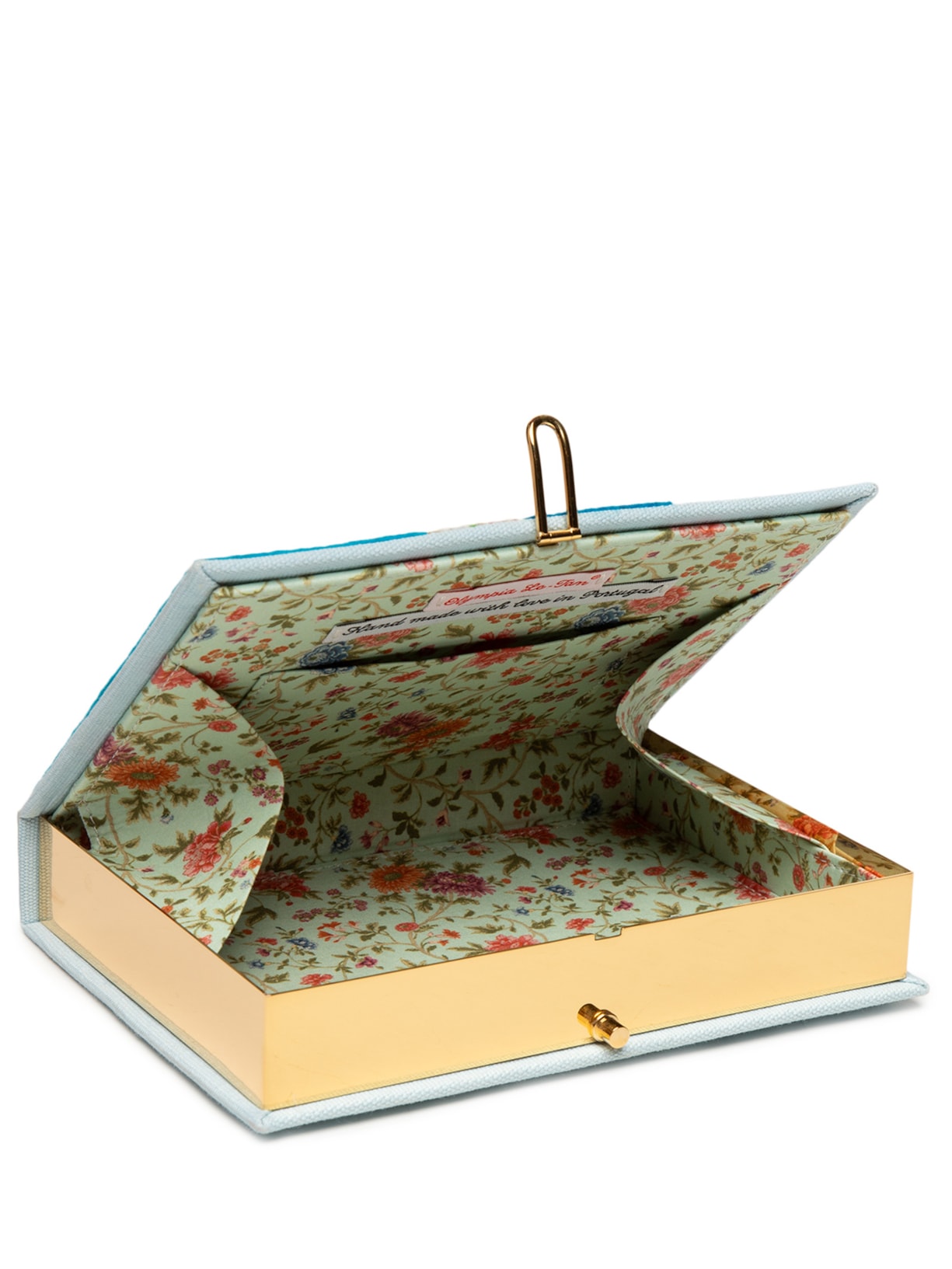 Bolsa Feminina Book Clutch St. Barth Azul Olympia Le-tan