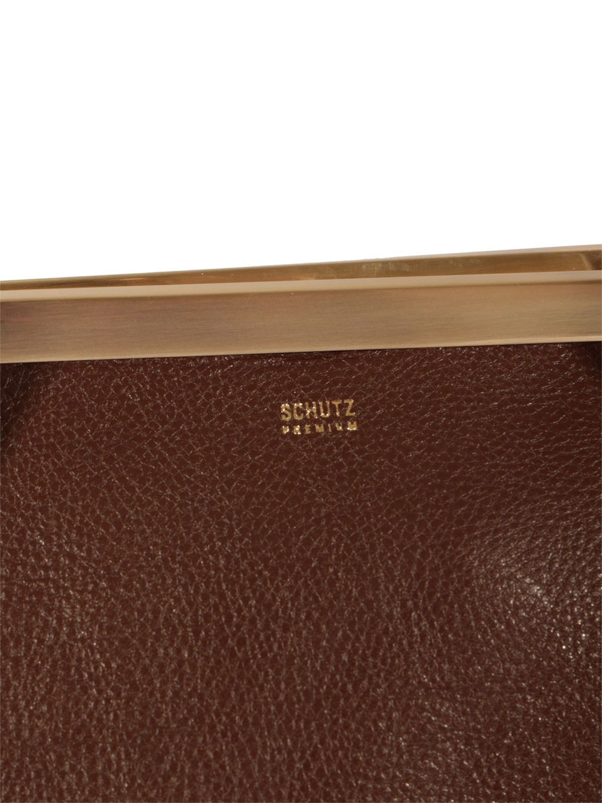 Bolsa Feminina Bowling Couro Marrom Schutz