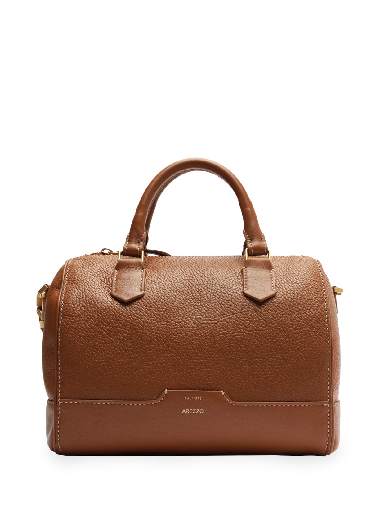 Bolsa Feminina Bowling Couro Média - Marrom