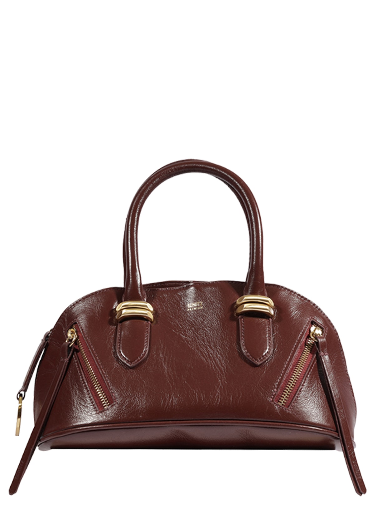 Bolsa Feminina Bowling Moon Média Couro Marrom Schutz