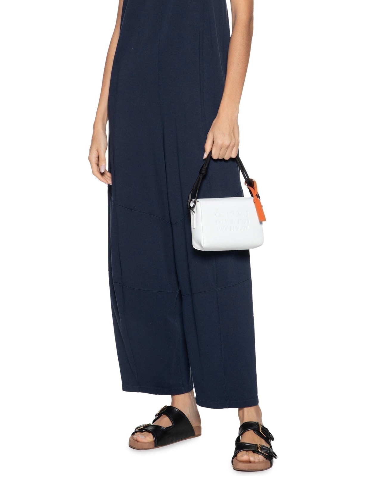 Bolsa Feminina Box Couro Color - Branco