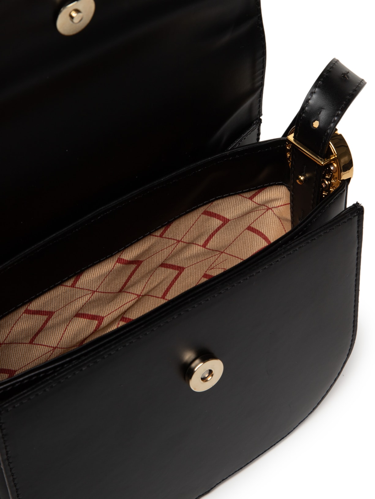 Bolsa Feminina Box Leather Preto Luiza Barcelos