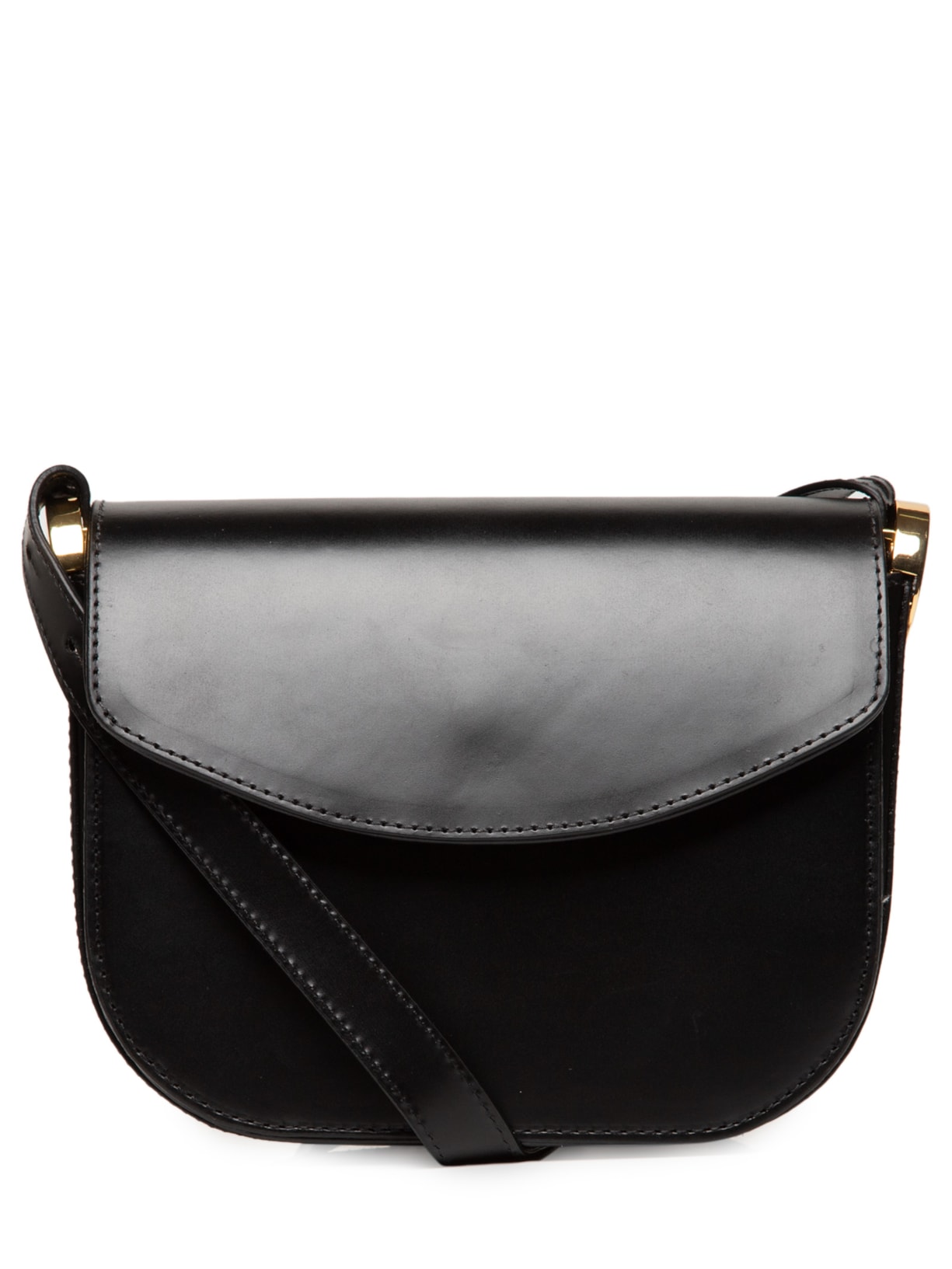 Bolsa Feminina Box Leather Preto Luiza Barcelos
