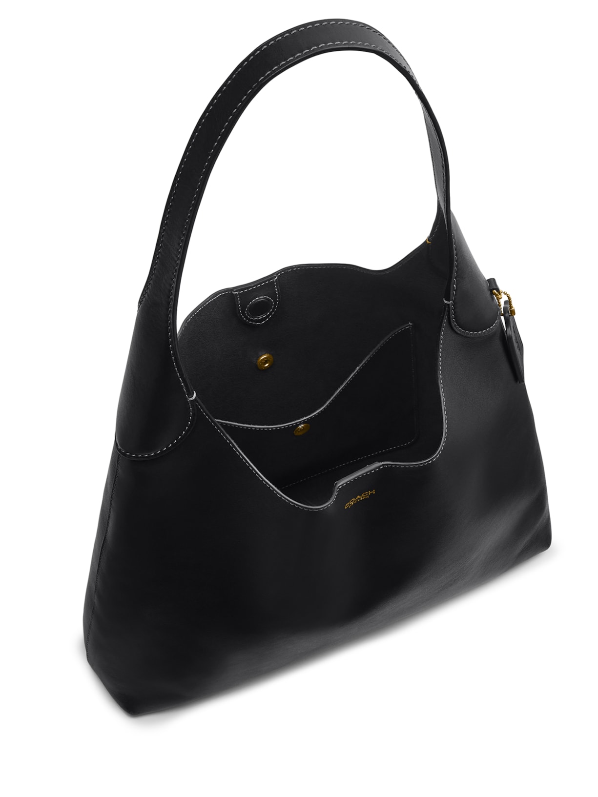 Bolsa Feminina Brooklyn Shoulder 34 Grande Preto Coach