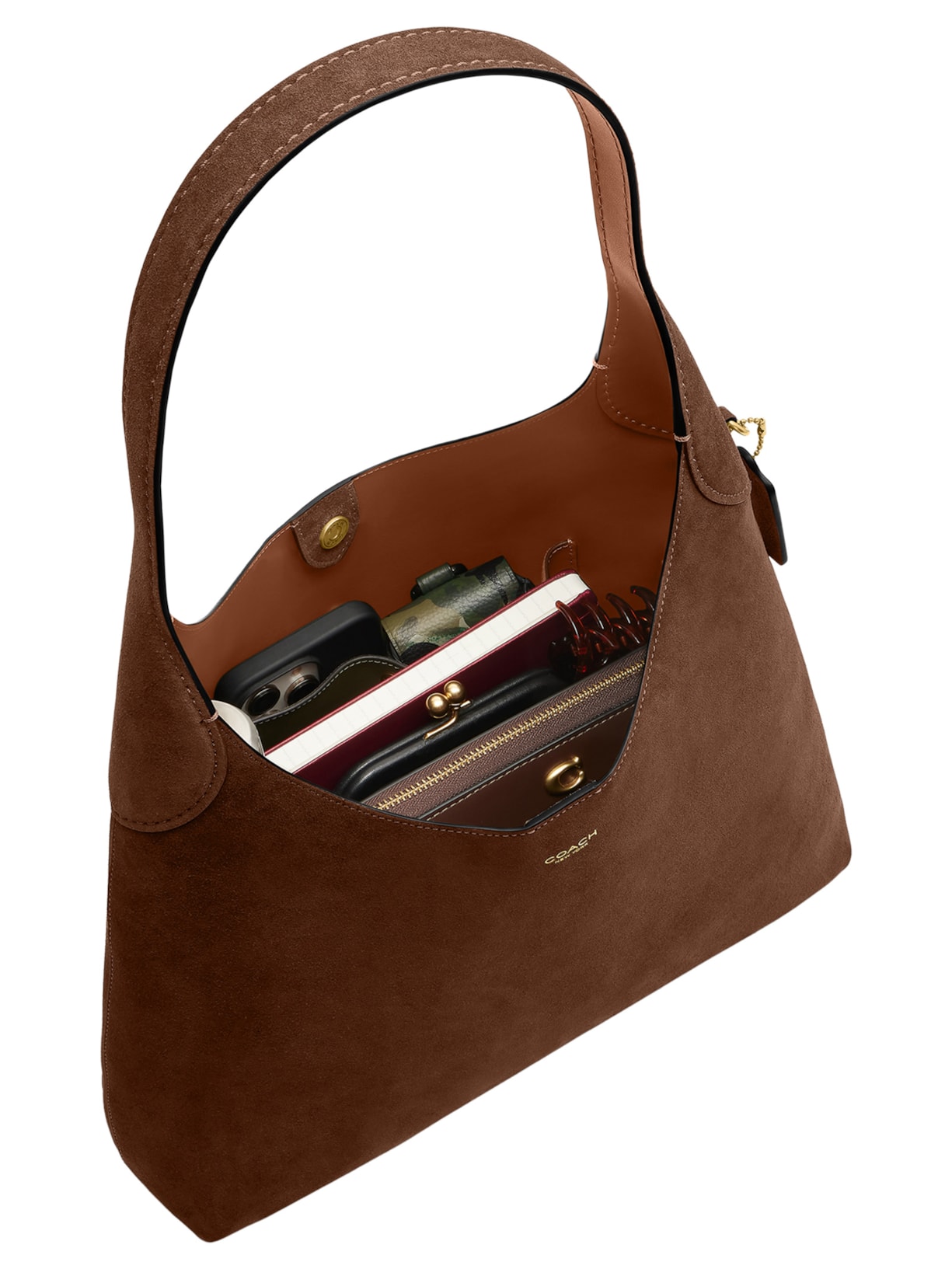 Bolsa Feminina Brooklyn Shoulder 34 – Marrom Coach