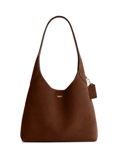 Bolsa Feminina Brooklyn Shoulder Suede 26 - Marrom