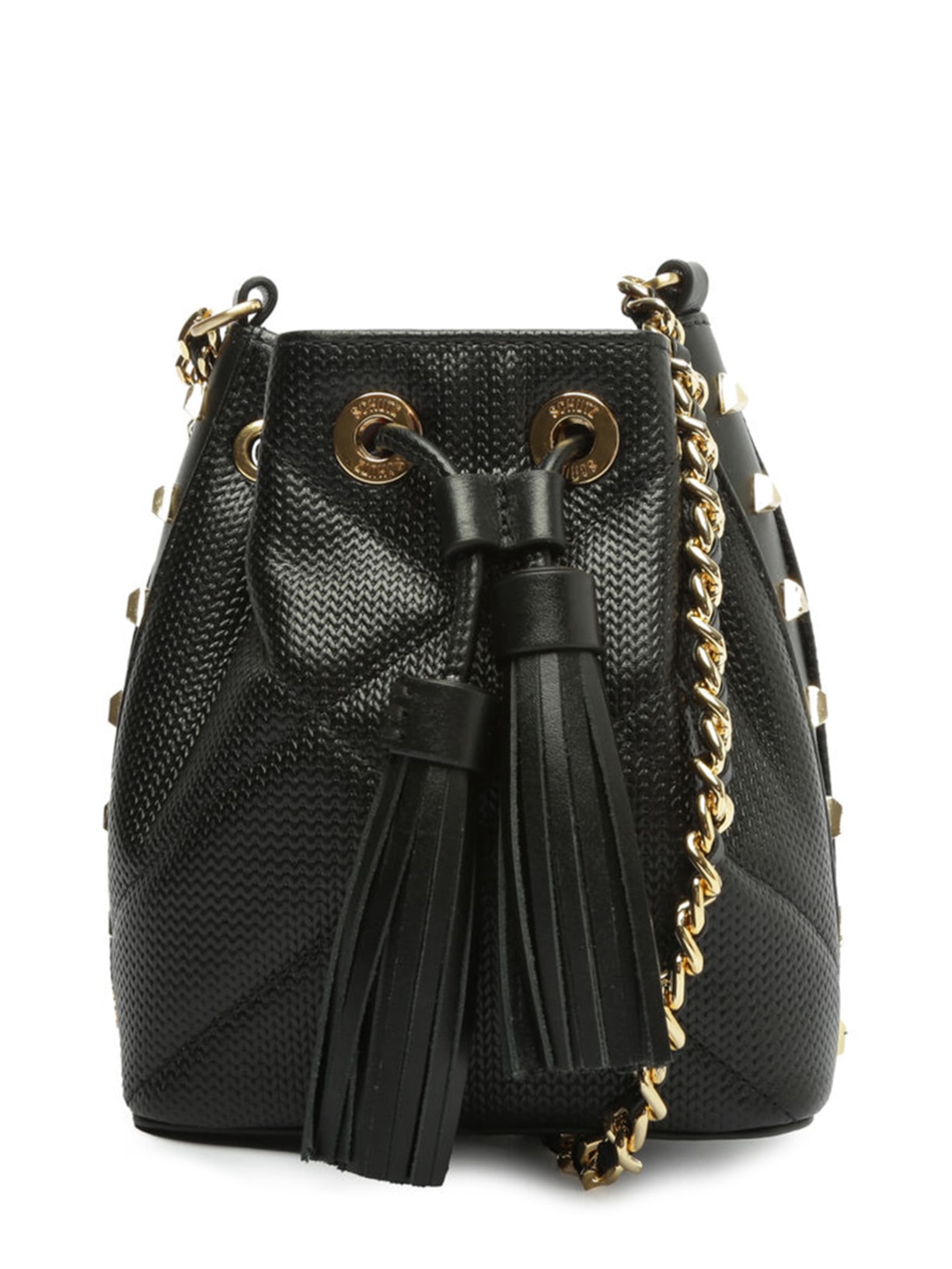 Bolsa Feminina Bucket Ariana Couro - Preto