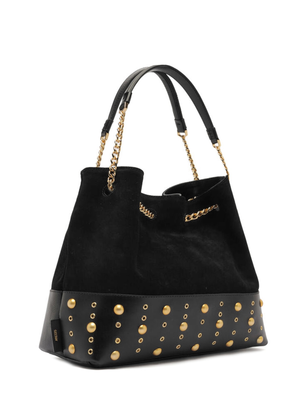 Bolsa Feminina Bucket Couro Acamurçado Grande Preto Arezzo