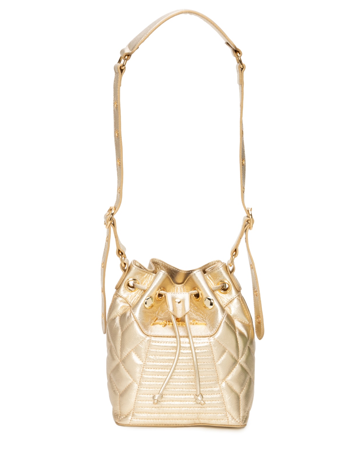 Bolsa Feminina Bucket Matelassê - Dourado