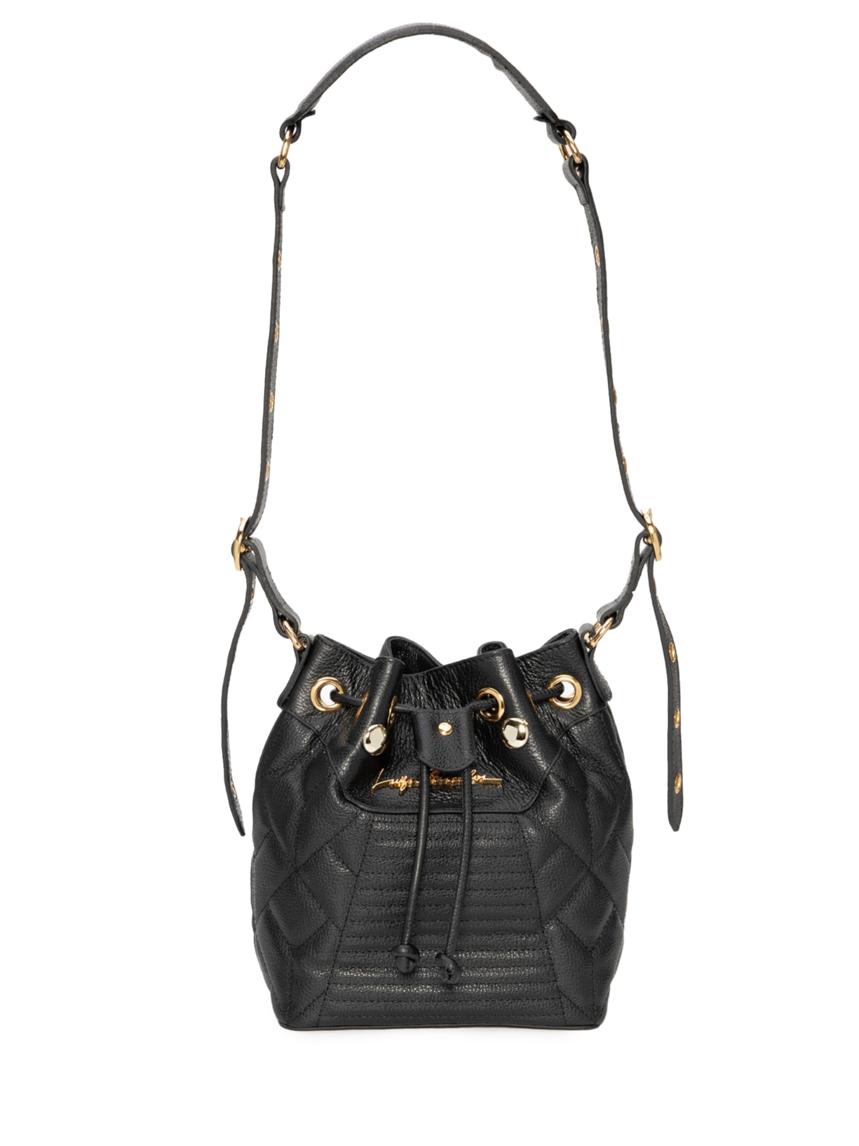 Bolsa Feminina Bucket Matelassê - Preto