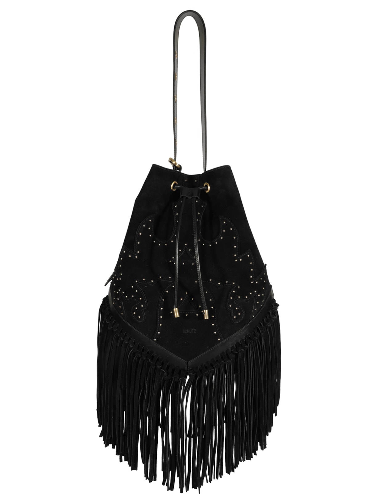 Bolsa Feminina Bucket Savannah Camurça - Preta